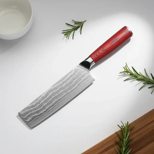 67 Layers Damascus Kitchen Knife G10 Handle Chef Nakiri Boning Nakiri