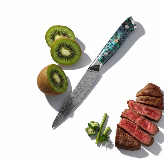 Izarsi 67-Layer Damascus Utility Knife - real product photo