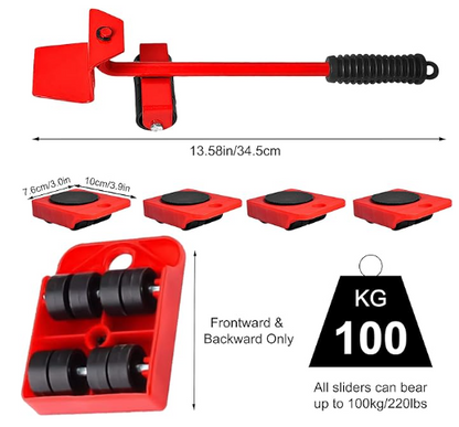 Kit para desplazar y elevar muebles