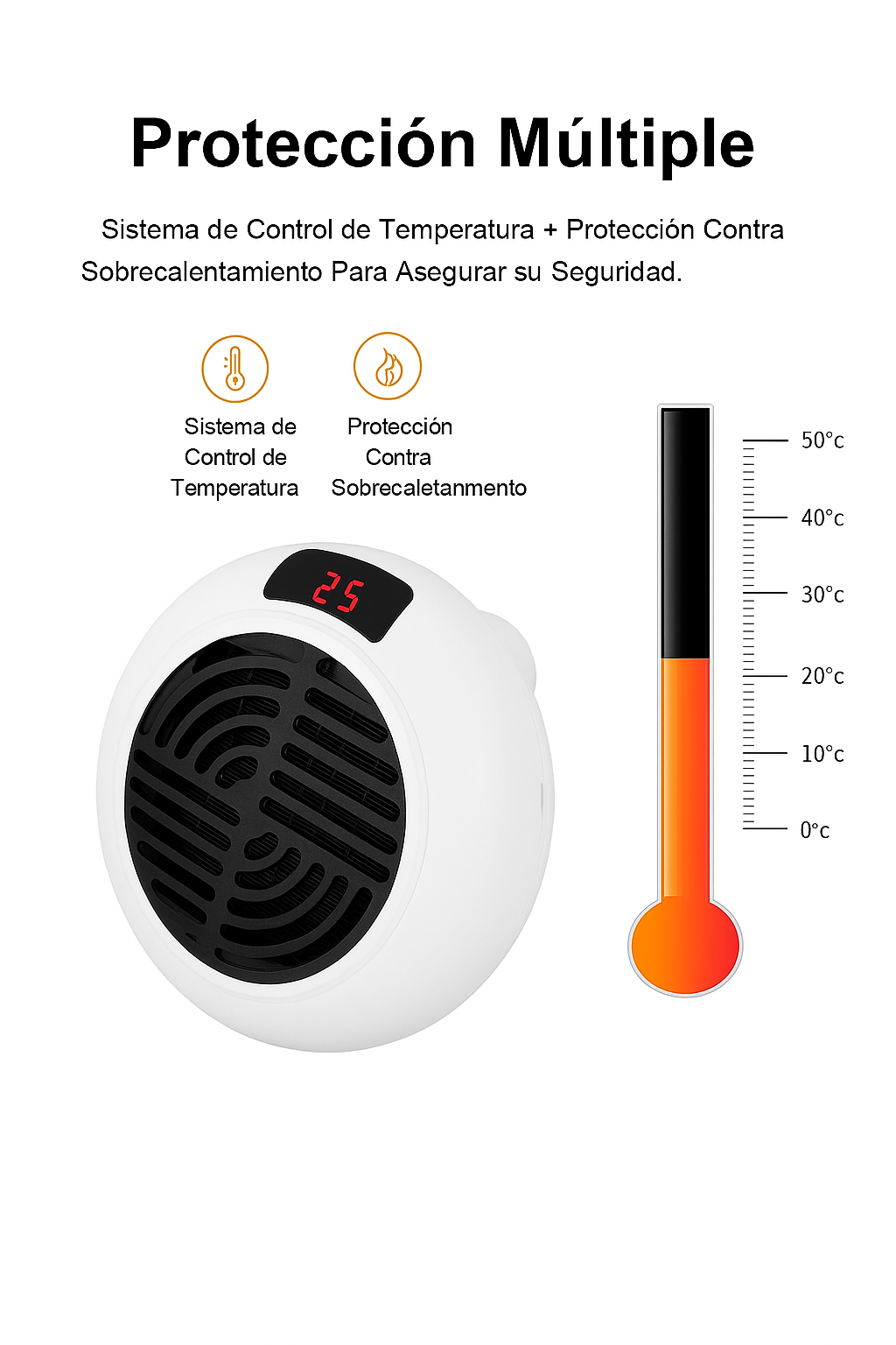 Calefactor Termo cerámico portátil