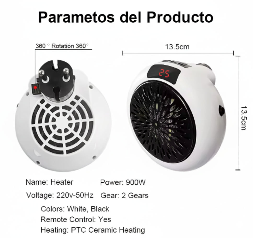 Calefactor Termo cerámico portátil